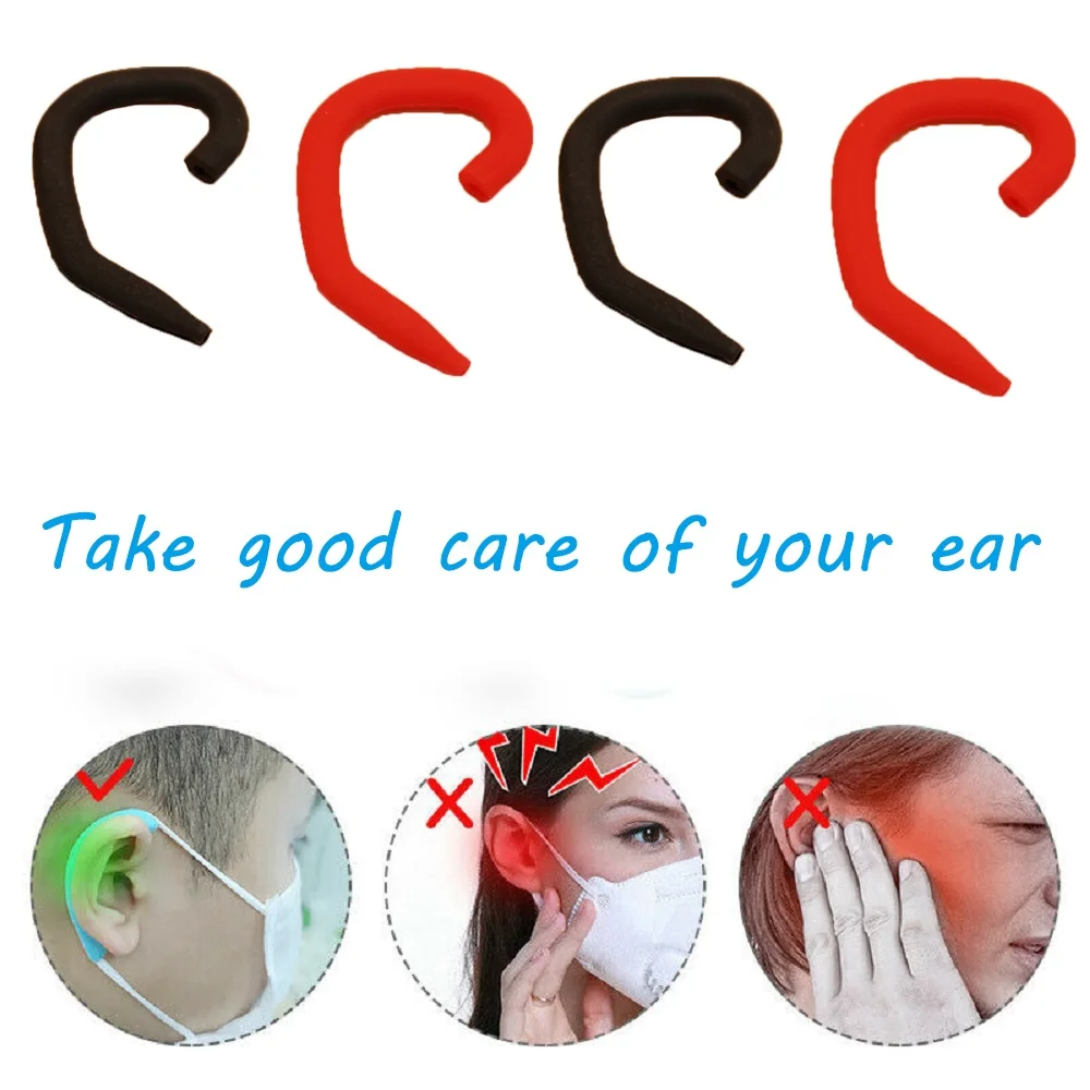 1 пара противоскользящая силиконовая маска захваты для ушей мягкая защиты
