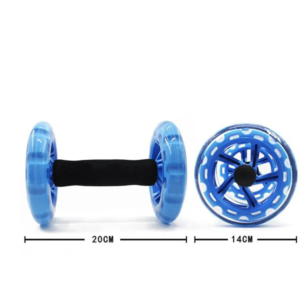 

Twin-Wheel Tummy Strengthening Fitness Tummy Shaping Wheel for Man Woman (Yellow)