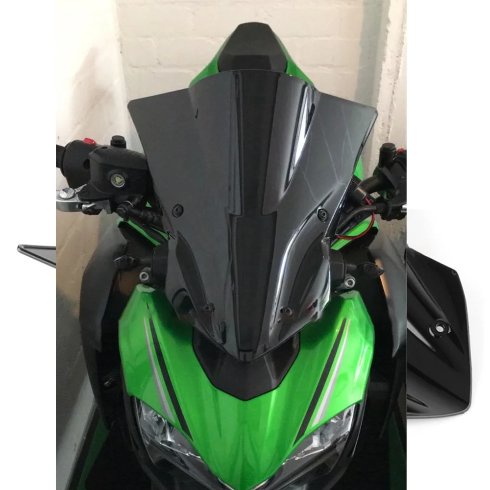 

Z900 Motorcycle Black Windshield WindScreen High quality ABS plastic Accessories Fits for Kawasaki z900 Z 900 2017-2019 2018