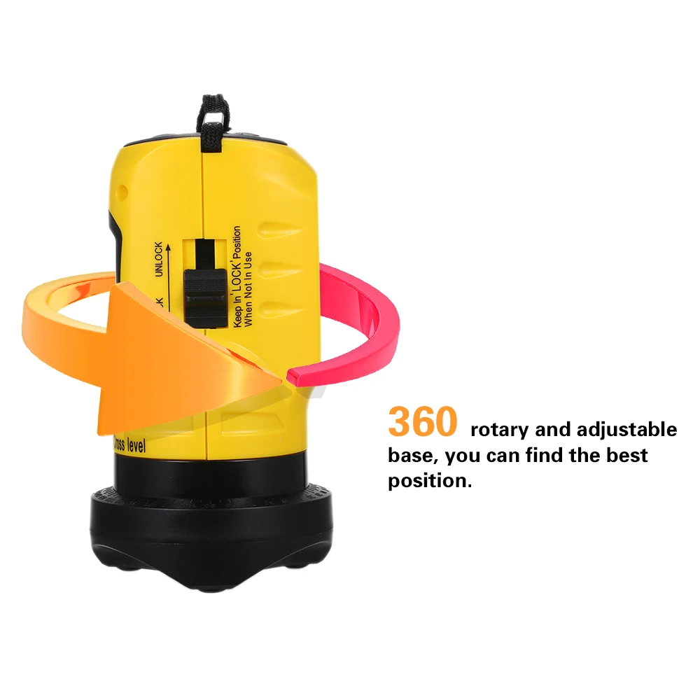 Нивелир лазерный с 2 линиями поворот на 360 градусов|Лазерные уровни| |