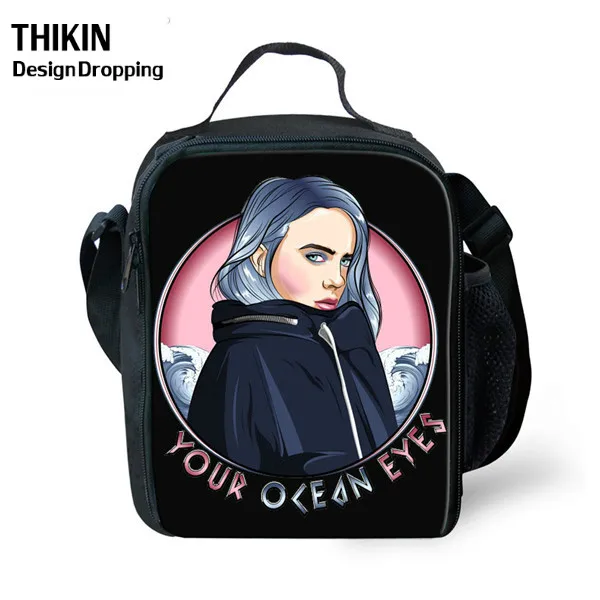 THIKIN Новые 3 шт./набор Billie Eilish школьные сумки для подростков мальчиков и девочек хип-хоп детский школьный рюкзак Rapper Женская Повседневная сумка - Цвет: as picture