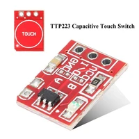 1050100pcslot new ttp223 touch button module capacitor type single channel self locking touch switch sensor
