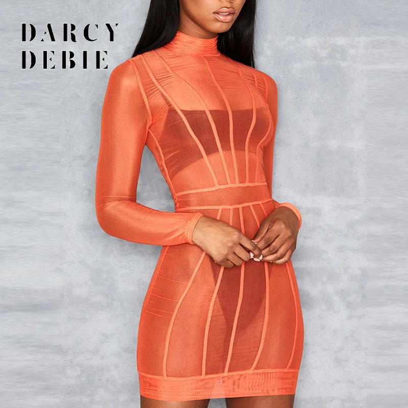 2019 сексуальное прозрачное Сетчатое платье в полоску женское облегающее