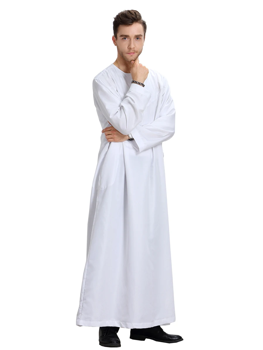 Мусульманское свободное платье рубашка Jubba Thobe Jilbab Moslem Средний Восток Кафтан