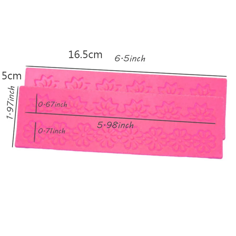 Милый кружевной силиконовый сахарный коврик для выпечки инструмент украшения