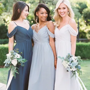 Bridesmaid Dresses chiffon dress burgundy bridesmaid dresses long party dress ladies long gowns black vestidos mujer special