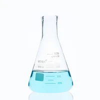2pcs 500ml glass erlenmeyer flasks for school laboratory equipment erlenmeyer flasks