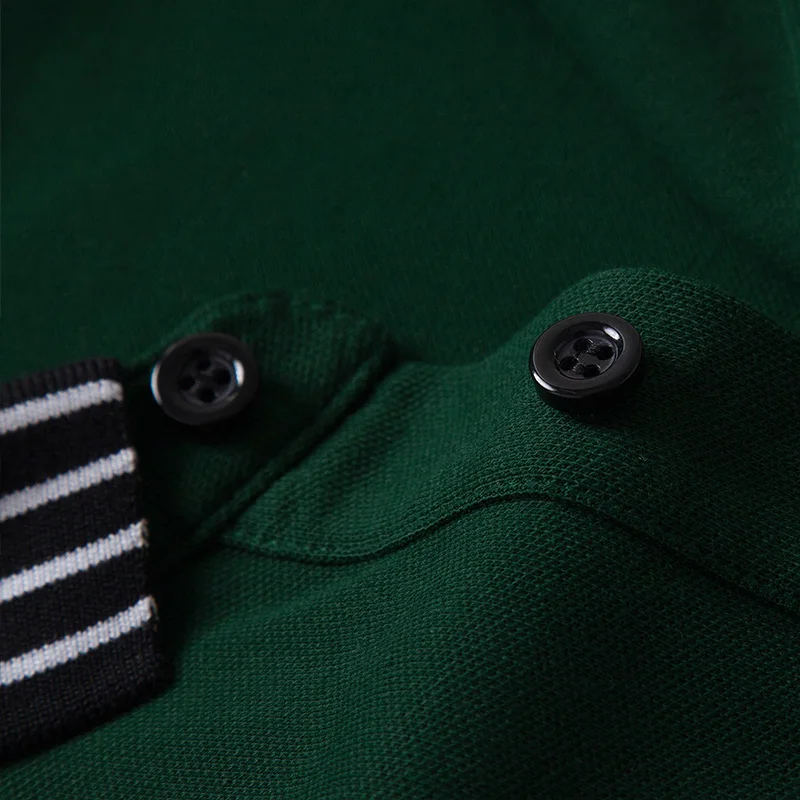 

2021 new embroidery short-sleeved polo shirt men's summer British fashion men's cotton lapel knitted polo shirt