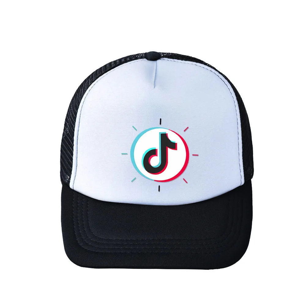 2021 New TikTok Printing Solid Color Trend Fashion Hip-hop Hat Cap Baseball Caps Sun for Women and Men Kids Summer Net | Мать и ребенок