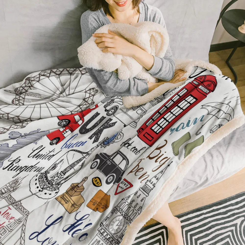 Британское граффити лондонская культура мультфильм каракули домашний декор