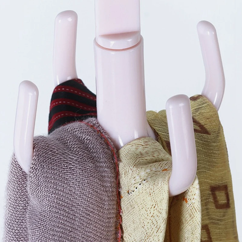 

Rotating Four-Claw Hooks for Home Kitchen Bedroom Wardrobe Nail-Free Changer Key Holder Plastic Storage Hangers