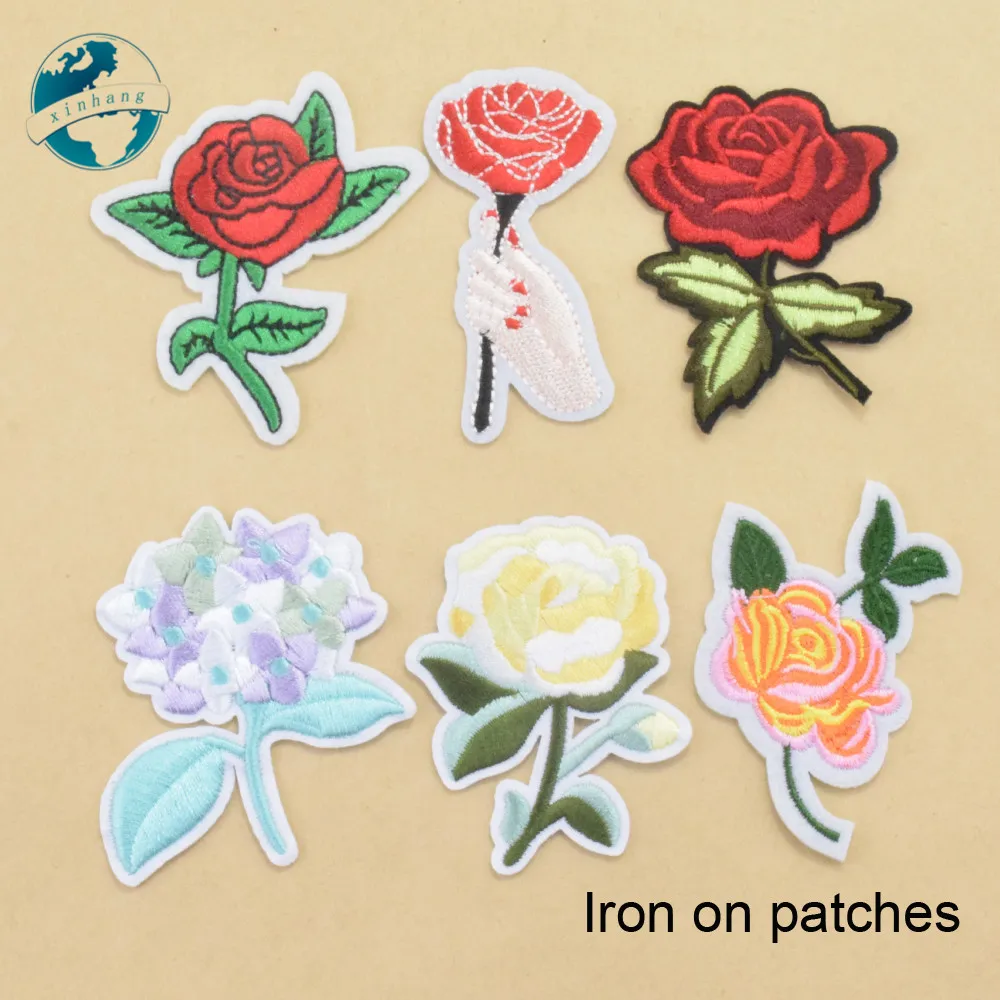 Аппликации для глажки одежды с 6 рисунками набор самостоятельной вышивки эмблема