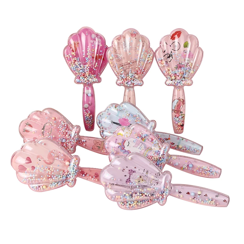 The New Hair Care Cute Cartoon Rainbow Comb Portable Shell Airbag Massage Transparent Hairdressing Brush |