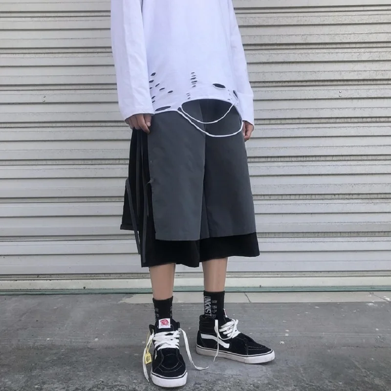 

iiDossan Solid Color Men Casual Shorts Hiphop Robbins Shorts Streetwear High Street Men Short Pants Cotton Top Quality Shorts