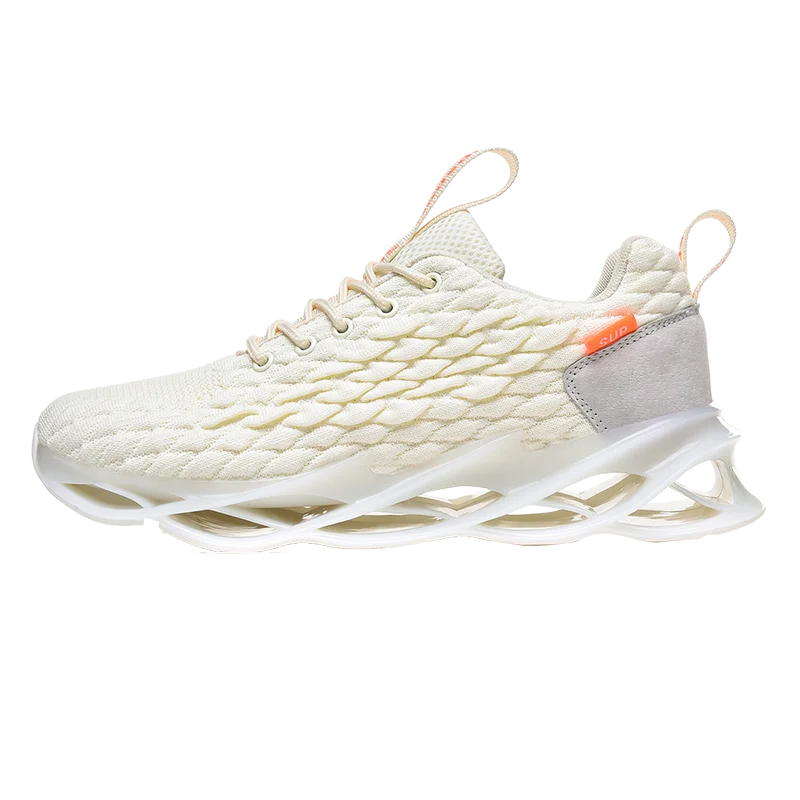 white 96 Новая мужская модная трендовая обувь для бега, низкая, с чешуей, уличная мужская обувь, спортивная обувь, дышащая легкая обувь для бега - Цвет: white 96