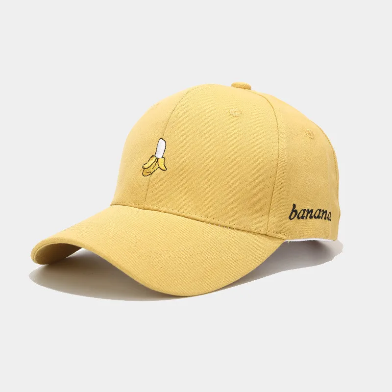 2020 новый стиль хлопок банан вышивка бейсболка Регулируемая Snapback шляпы для мужчин