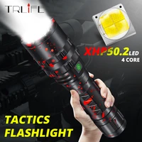 8000lumens tactical flashlights powerful xhp50 2 led flashlight xlamp aluminum hunting l2 waterproof 18650 26650 torch lanterna