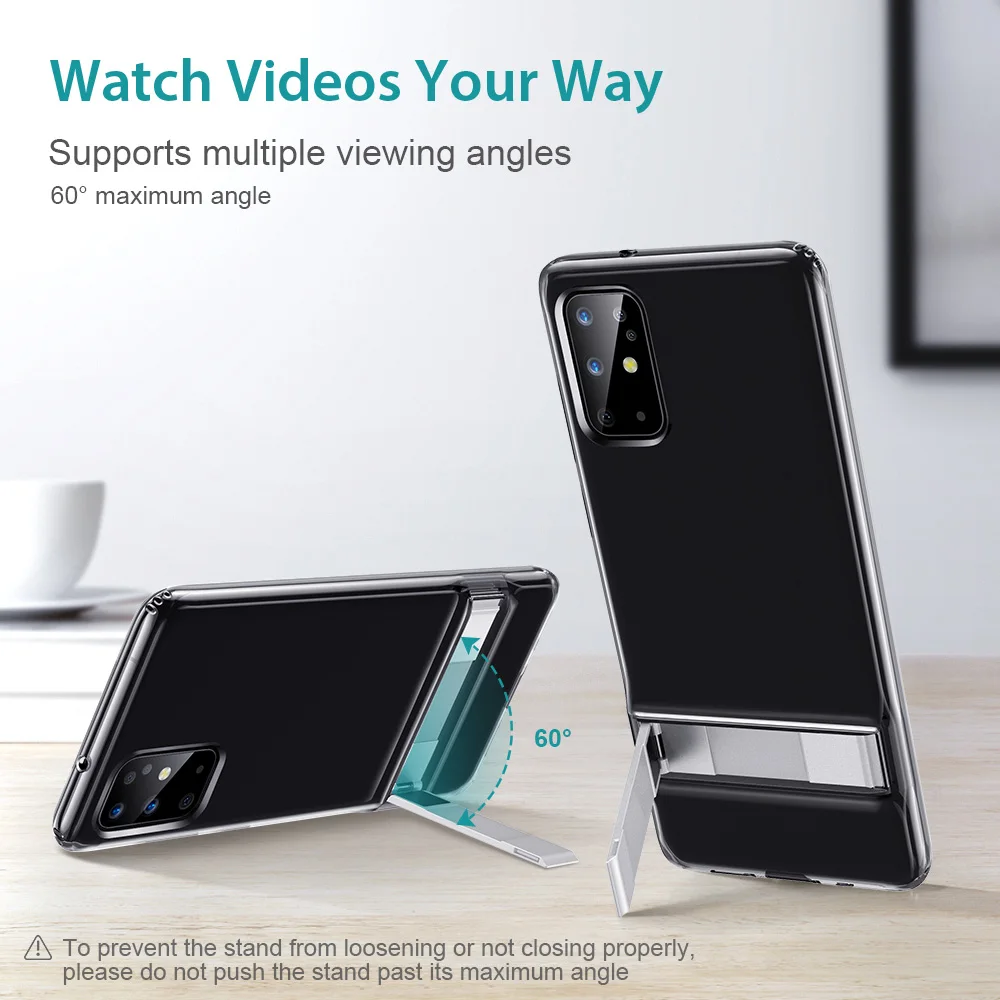 Чехол ESR для 2020 Samsung Galaxy Note 20 S20 Plus/ультрамягкий чехол бампер из ТПУ с подставкой