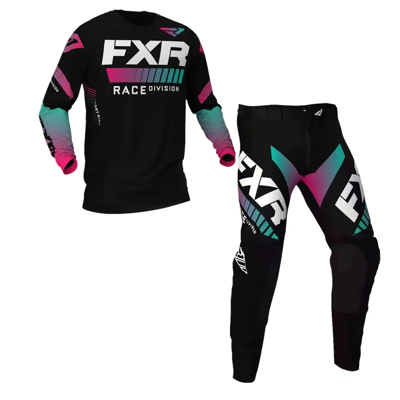 

5 Color 2021 Stream FOX Dirt Bike Gear Set Motocross Jersey And Pant Moto MX Jersey Set
