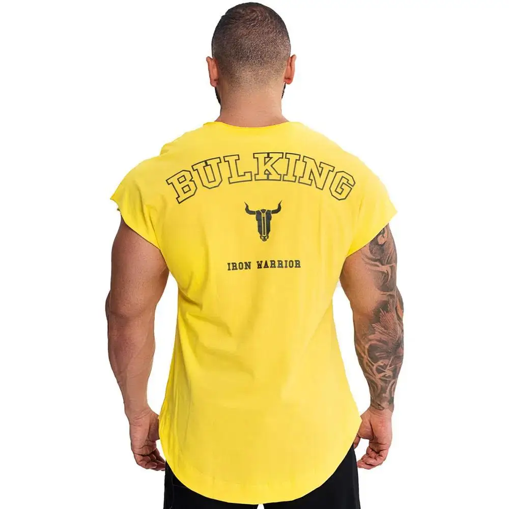 Мужской спортивный топ майка для фитнеса тренировок бодибилдинга уличная одежда