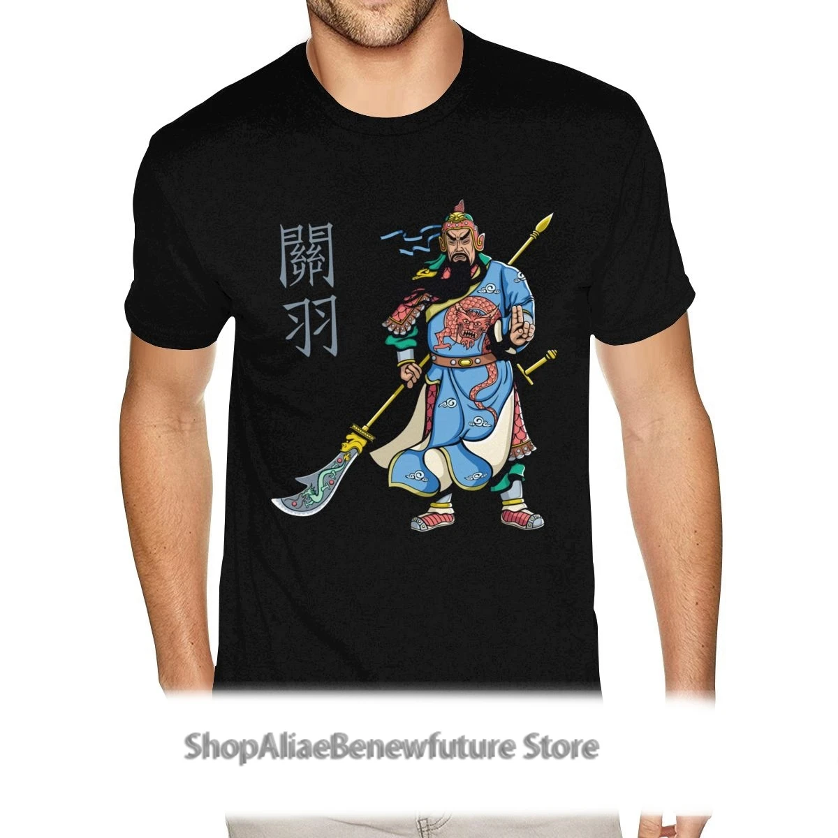 

6XL Chinese Warrior Tees Shirt Mens British Style Fashion Short Sleeve O Neck High Quality T Shirt Guy Cheap Apparel