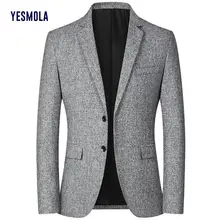 Yesmola masculino terno casaco marca jaqueta moda magro casacos casuais bonito masculino jaquetas de negócios ternos masculino blazers topos (3)