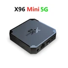 Дешевая Смарт ТВ-приставка Android 9 X96Mini Amlogic S905W4 Quad Core 4K X96 mini 5G IPTV телеприставка медиаплеер