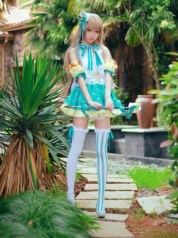 LoveLive! Love Live Minami Kotori платья снежинки униформа наряд Аниме косплей костюмы Хэллоуин