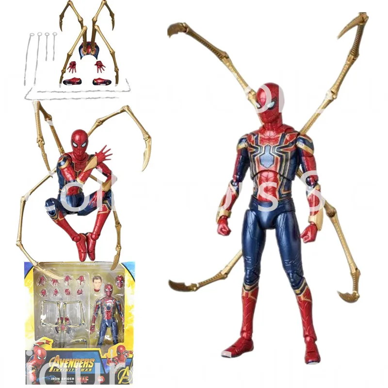 Новый стиль Мститель Бесконечность война Железный Человек-паук MAFEX 081 фигурка