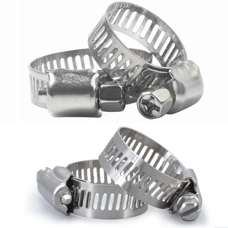 Зажим для шланга из нержавеющей стали с тройной передачей 8 мм ~ 120 | Строительство