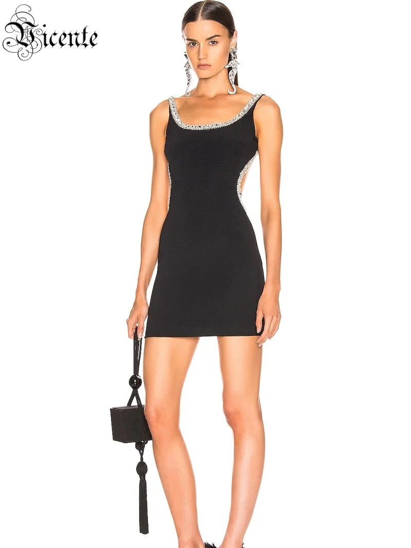 VC Новое поступление бусы с вышитым сексуальным вырезом на спине и спагетти