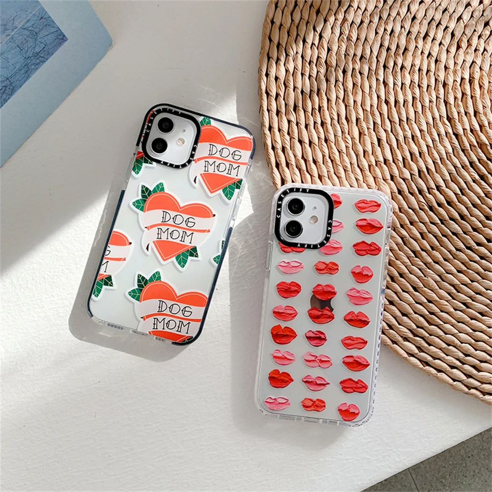 

Watercolor Graffiti Love Heart Soft Cases For iphone 12 mini 11 13 Pro Max 7 8 plus X XR XS Max SE 20 Phone Case Cute Cover Capa