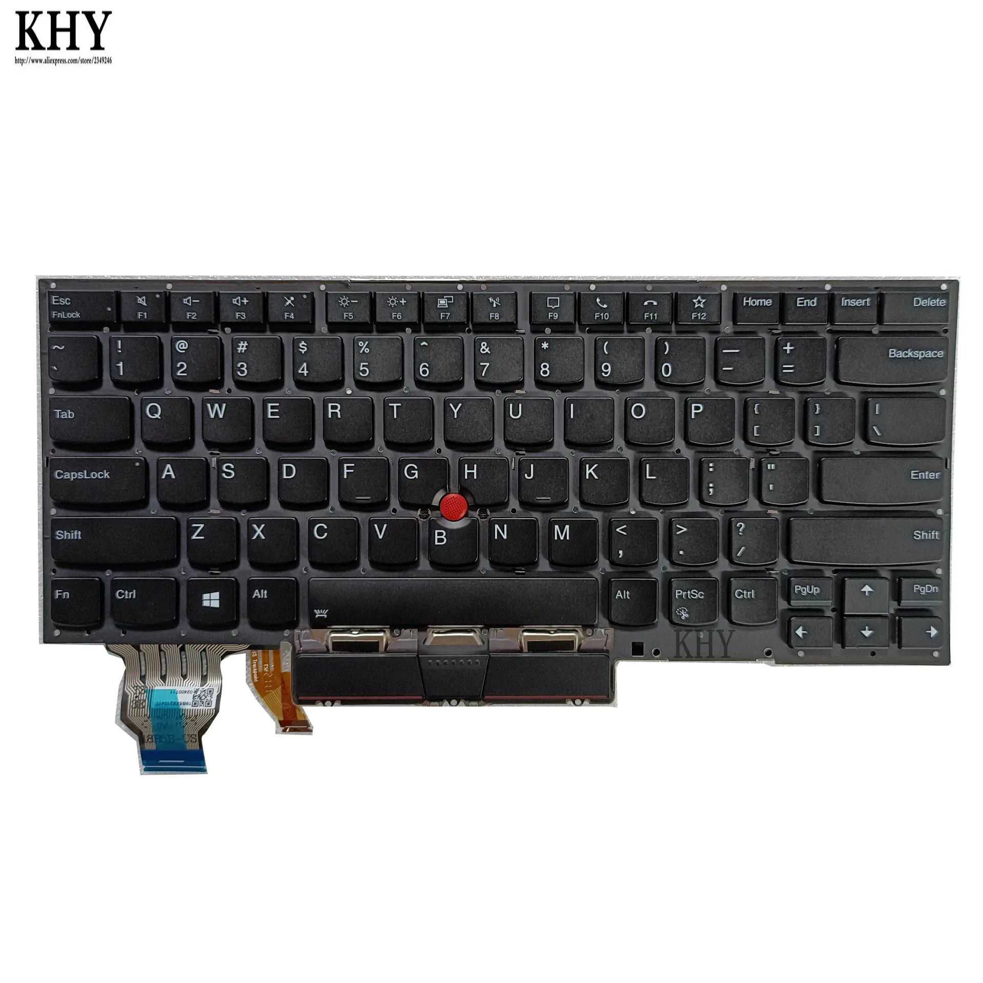 Новая Оригинальная клавиатура с подсветкой США USI IND для Thinkpad X1 Carbon 8-го поколения