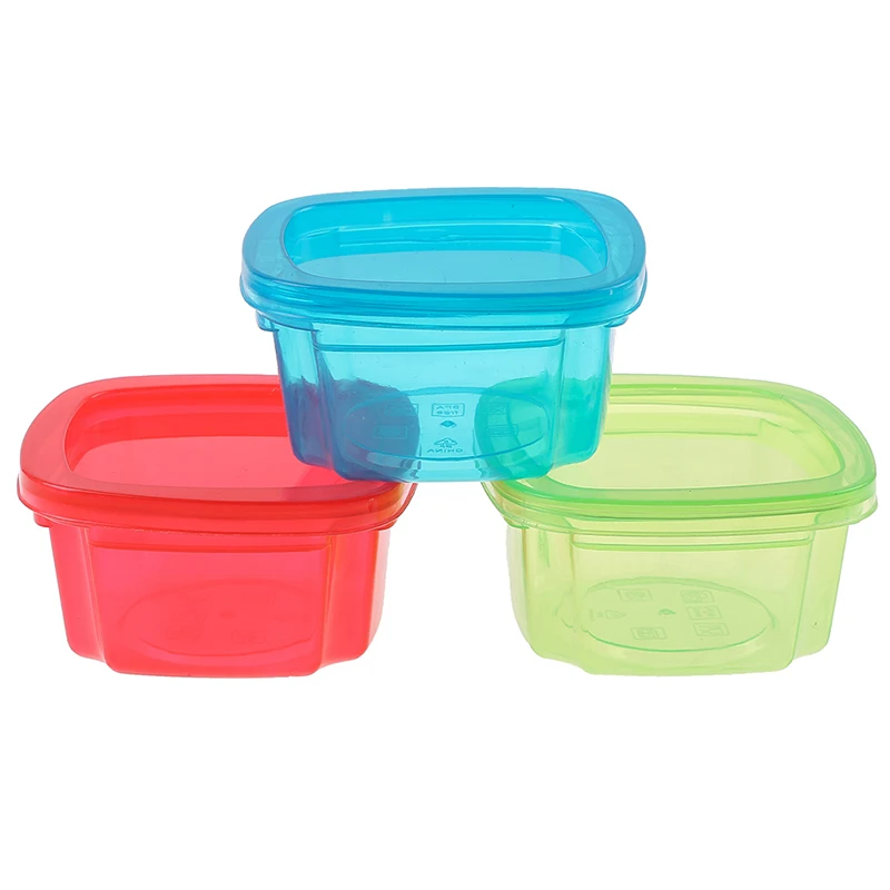 200 мл коробки для детского питания, контейнер, коробки для хранения детских закусок, мини портативный герметичный контейнер для еды для млад...