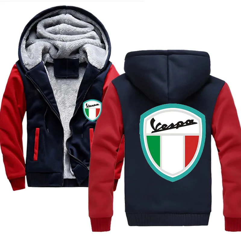 

Casual Vespa Hooded Men Hoodies Plus Size 2020 New Arrival Sweatshirt Male Full Sleeve Winter Jackets Keep Warm