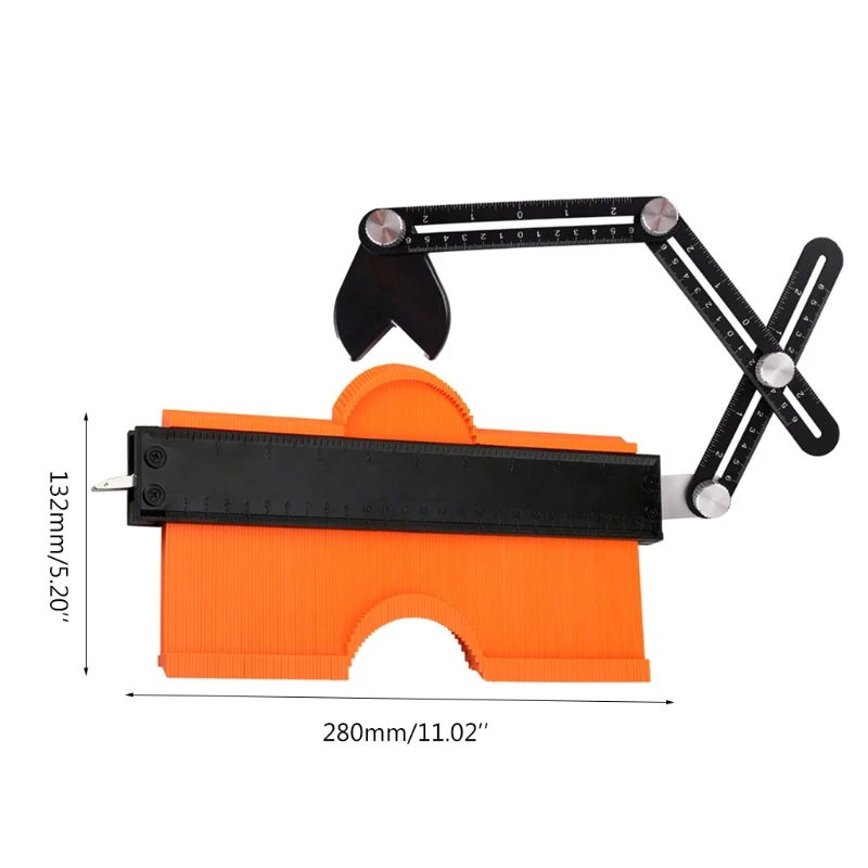 

10'' Connection Profile Gauge-Adjustable Lock -Precisely Copy Irregular Shape Duplicator -Irregular Welding Woodworking