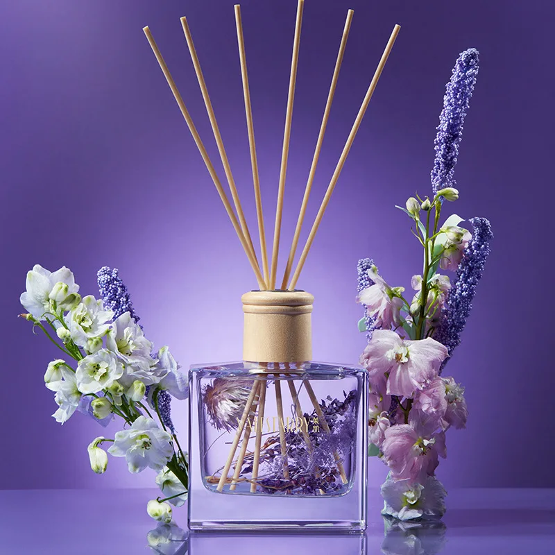 

180ML Dried Flower Aromatherapy Rattan Sticks Purifying Air Aroma Diffuser Set Essential Air Freshener Ornament With Gift Box