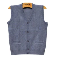 new mens spring vests sleeveless sweaters knitted waistcoat cardigan wool coats fashion male jumpers fleece vest autumn stretch