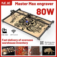 neje master 2s max 80w laser engraver cnc router cutting machine engraving machine lightburn wireless app control diy tool wood