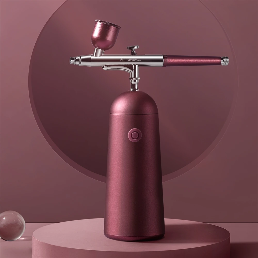 

GX.Diffuser Cordless Makeup Airbrush Battery Skincare Tool Beauty Nano Mist Sprayer Portable Facial Oxygen Machine Ladies Gifts