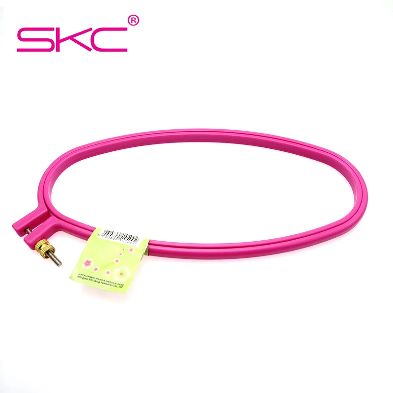 SKC 1 шт. высококачественный пластиковый Овальный обруч для вышивки случайный цвет