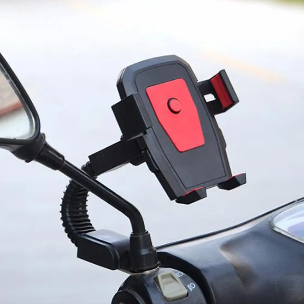 

Motorcycle Scooter Universal 360 Degree Rotation Rear Mirror Phone Holder Mount Stand