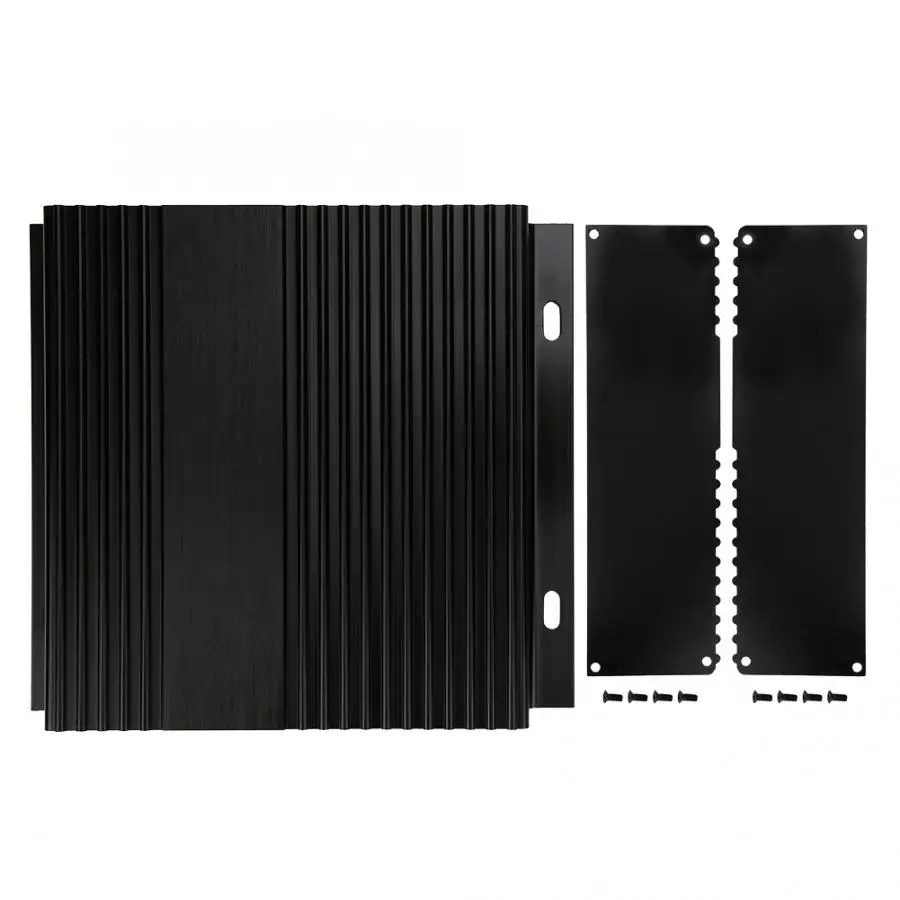 Алюминиевый корпус чехол для Project Box матовый черный DIY теплоотвод