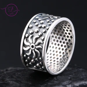 Винтажные серебряные кольца ручной работы для мужчин, женщин, мужчин, тайские серебряные кольца для вечерние ринки, юбилея, подарок на день рождения