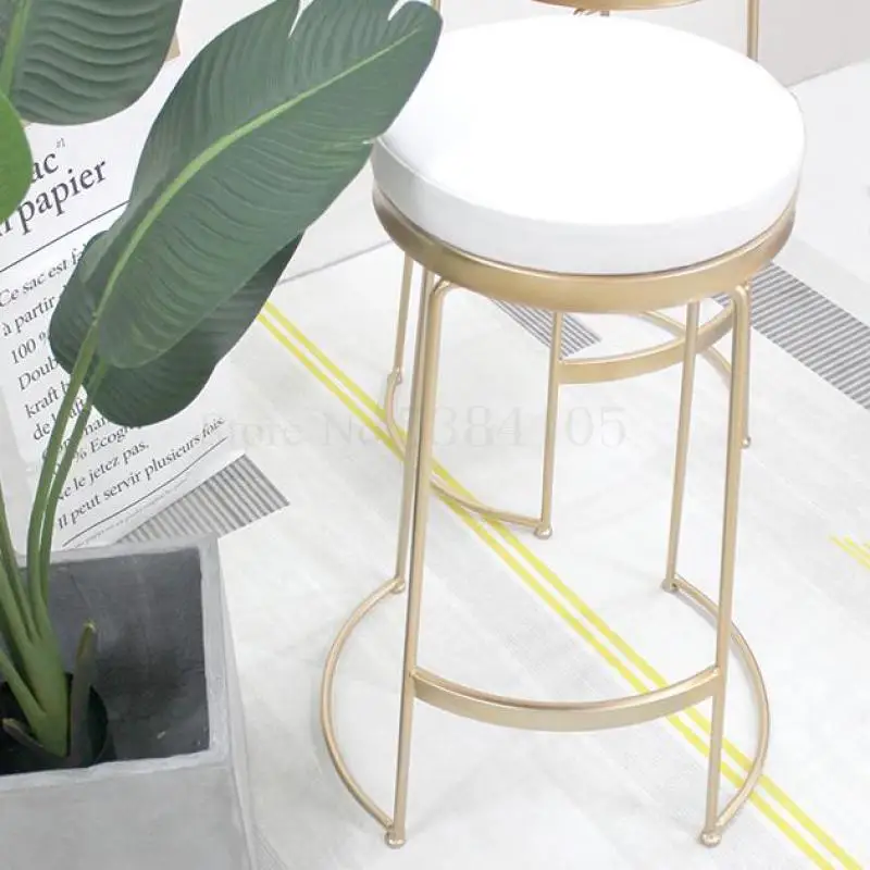 Северная Европа Ins стильный барный стул современный простой чистый красный