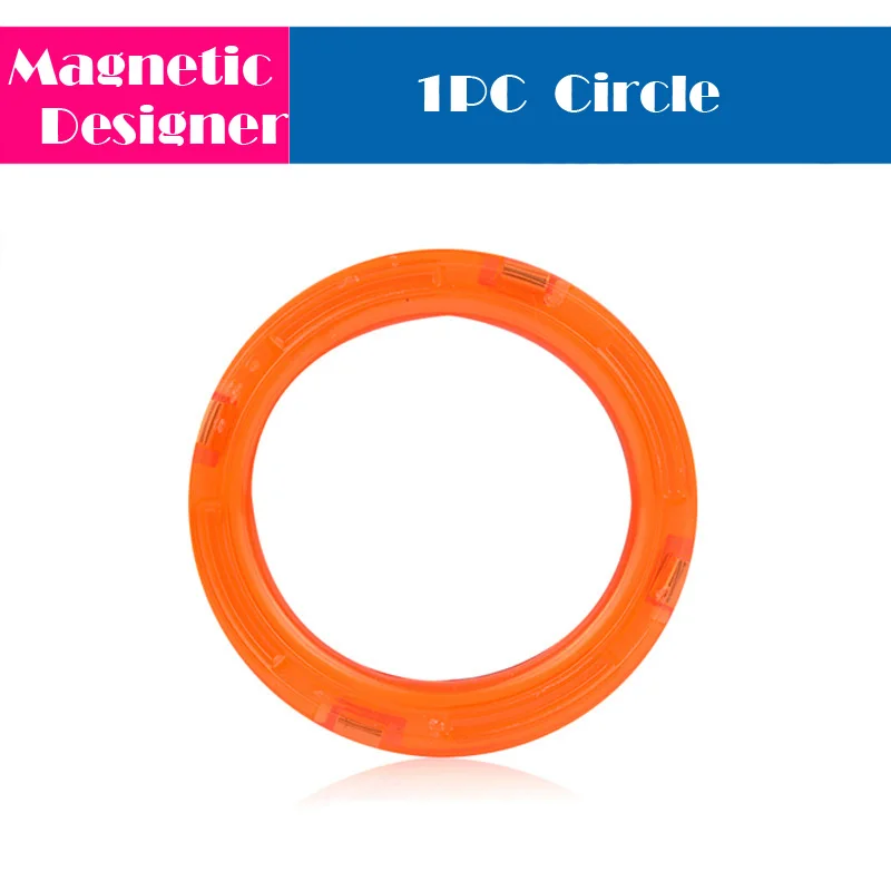 1pc circle 1 шт. Большие размеры магнитные блоки строительные игрушки дизайнерские магнитные кирпичи аксессуары модель и строительные игрушки для детей Подарки - Цвет: 1pc circle
