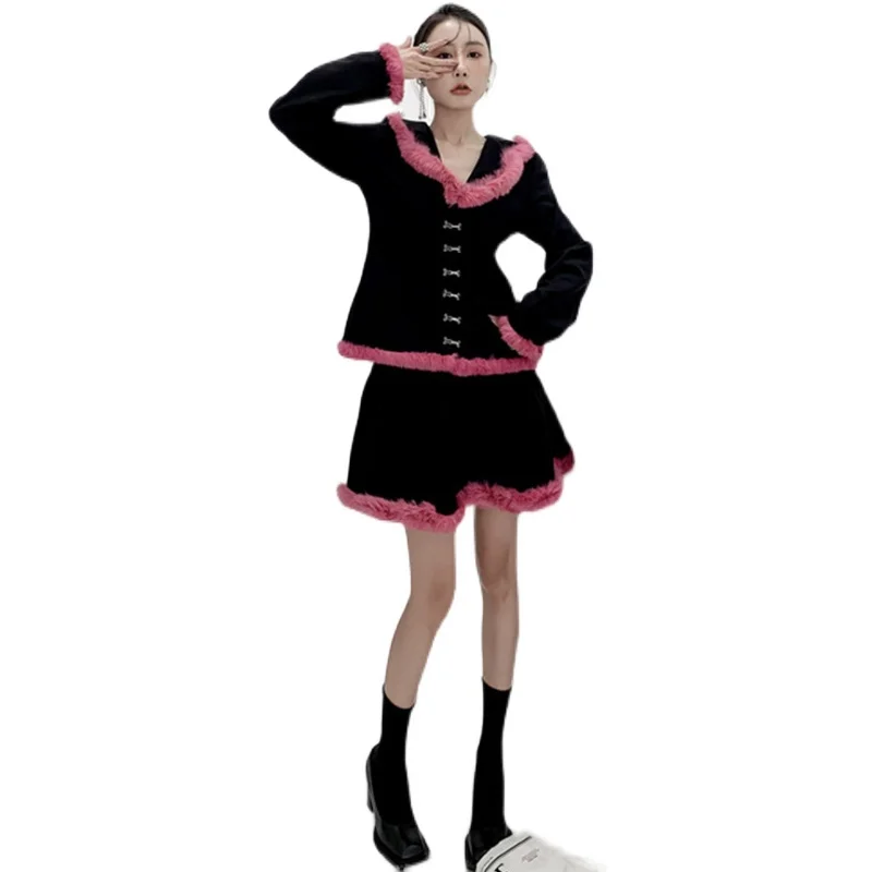 

Женская юбка с кроличьим мехом, оригинальный дизайн, Осень-зима 2021