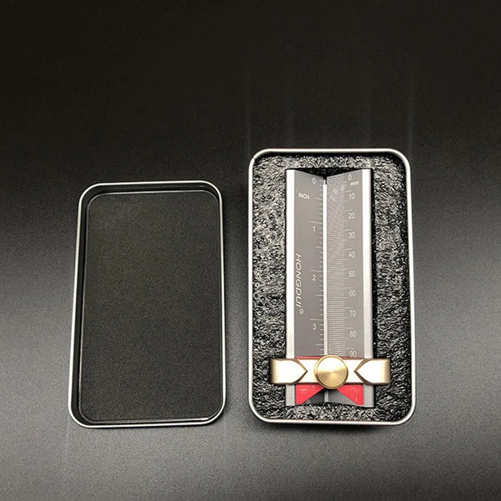 

Multi-functional Woodworking Tool Height Gauge Limit Ring Installation Aid Drill Angle Measurer High Precision Rule Height Gauge