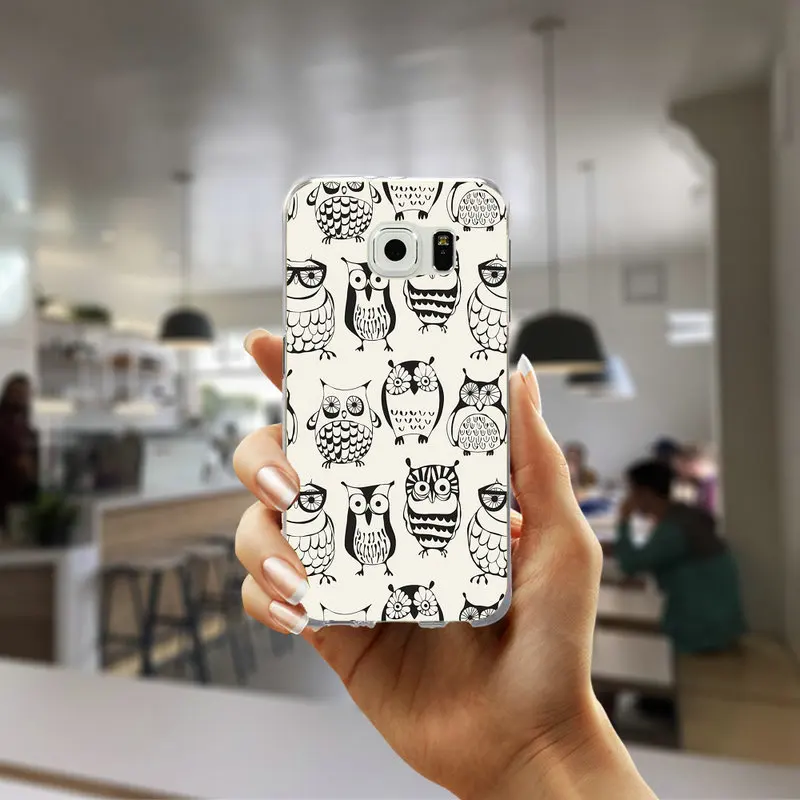 Мягкий тонкий чехол для телефона samsung Galaxy S3 S4 S5 Mini S6 S7 Edge S8 S9 S10 Plus Lite Note 4 5 8 9 Dream Catcher милые совы