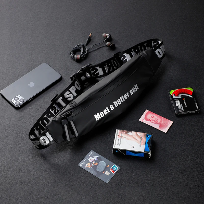 Waterproof Outdoor Sports Running Bag Belt Waist Pack Men Women Mobile Phone Bag Pouch Portable Large Capacity Wallet Waist Bags